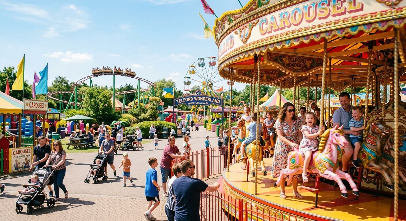Families enjoying Telford Wonderland